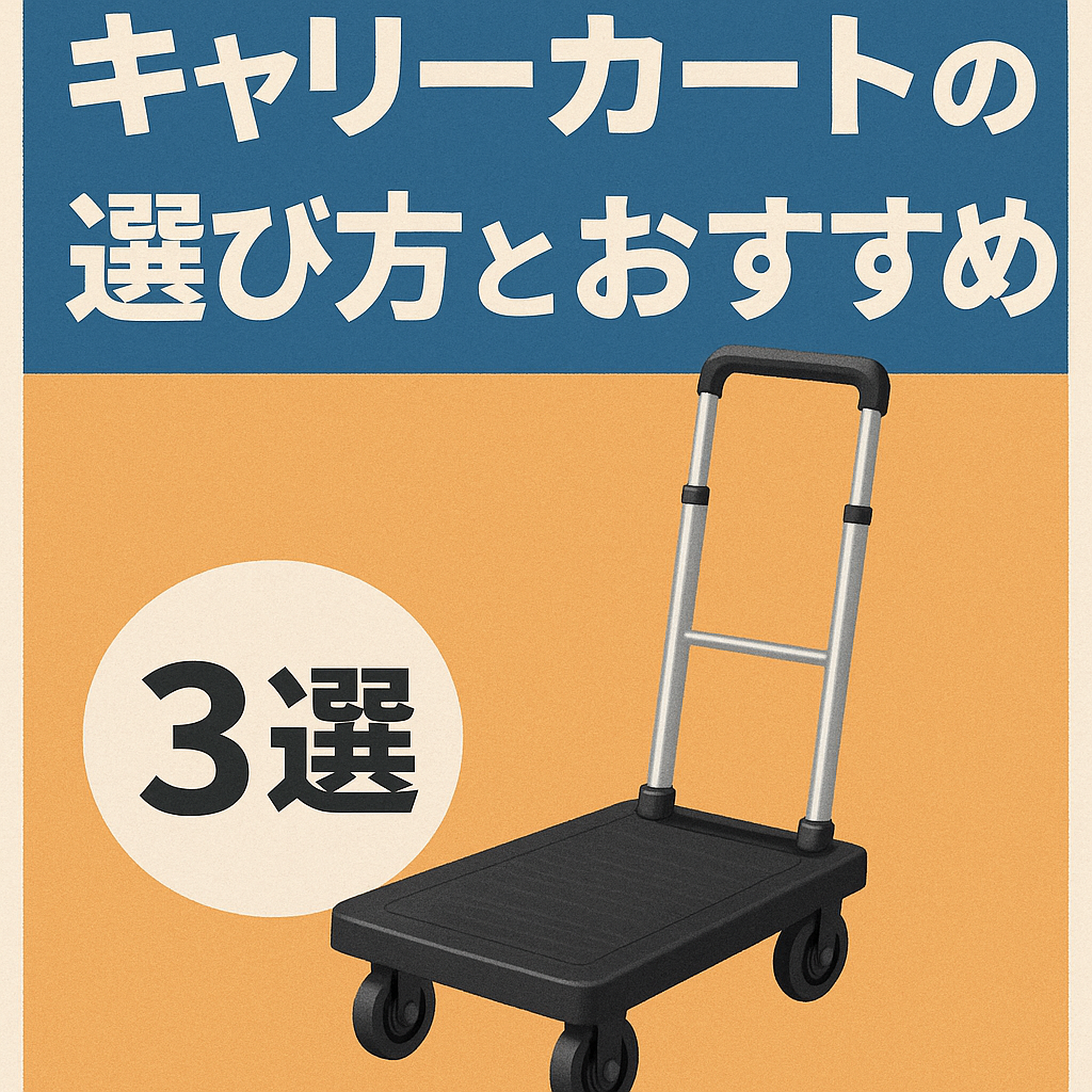 キャリーカートの選び方とおすすめ【2025年版】